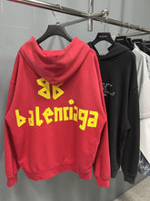 Load image into Gallery viewer, BB red and yellow zip hoodie
