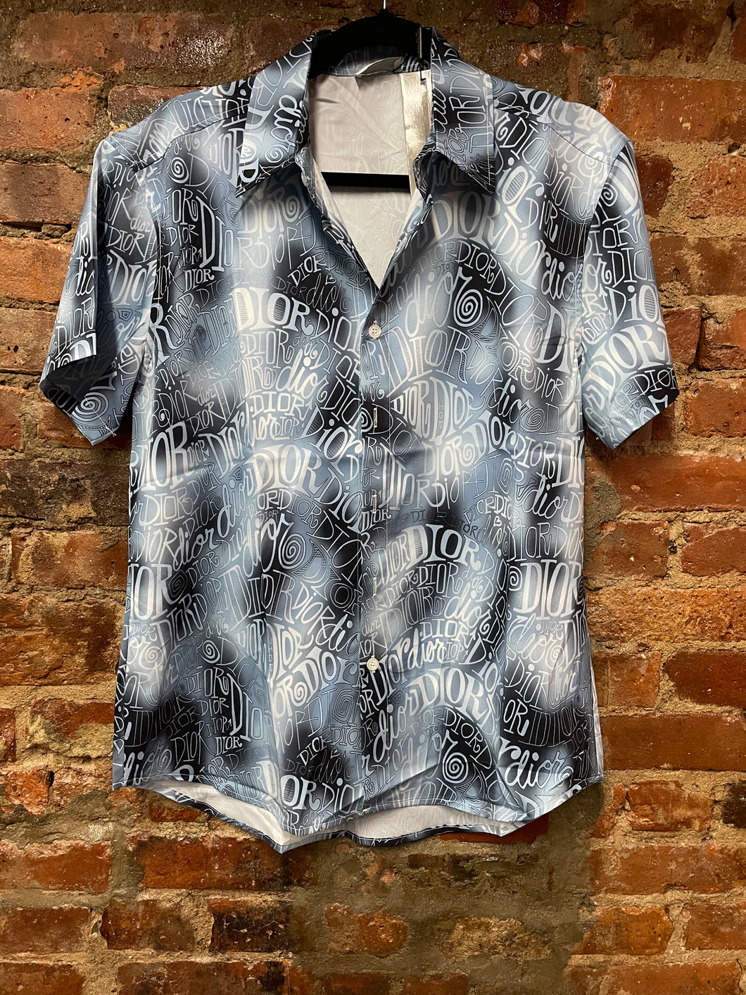 DD blue black button down