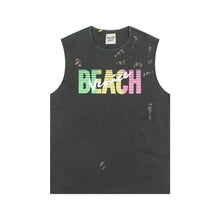 Load image into Gallery viewer, Gallery beach peace cut off shirt
