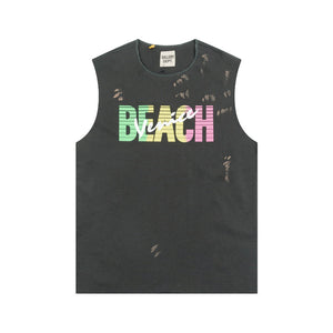 Gallery beach peace cut off shirt
