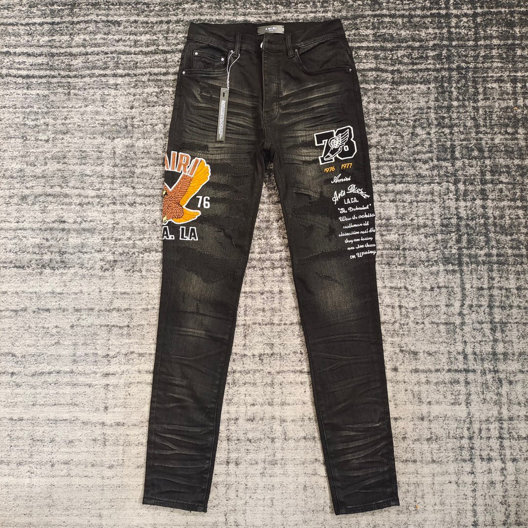 Amiri eagle denim