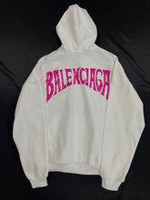 Load image into Gallery viewer, BB cream and pink bakc logo hoodie
