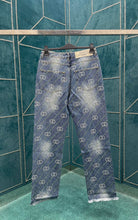 Load image into Gallery viewer, GG studded logo denim
