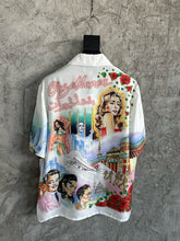 Load image into Gallery viewer, Casa crying lady silk shirt
