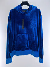 Load image into Gallery viewer, Amiri velvet blue hoodie
