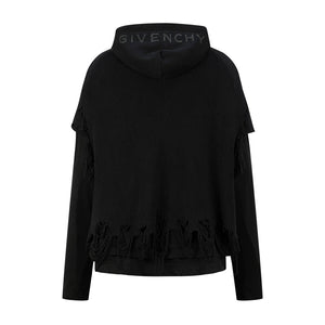 Givenchy distressed hoodie sweater underlay