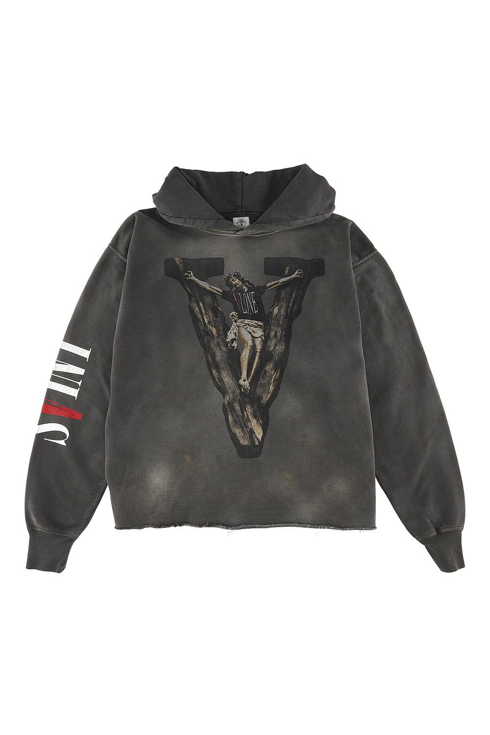 Vlone Saint gray cement hoodie