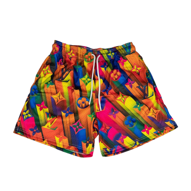 LV Multicolor Mesh Shorts – Flow Clothing Company, LLC