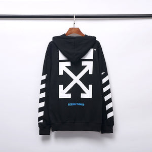 Back Arrow Design Hoodies