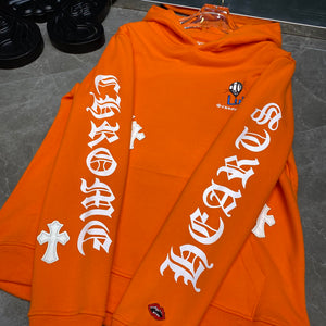 Chrome orange pullover hoodie