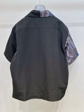 Load image into Gallery viewer, Prada spilt black camo shirt
