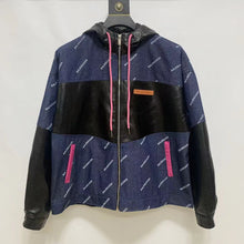 Load image into Gallery viewer, Bb denim half windbreaker
