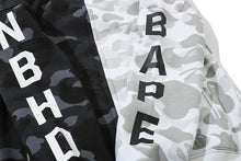 Load image into Gallery viewer, Bape pirate black and white full zip hoodie
