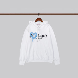 Palm blue heart logo hoodie