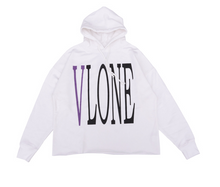 Load image into Gallery viewer, Vlone Purple accent hoodie
