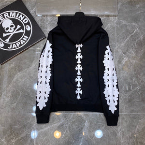 Chrome spinal hoodie