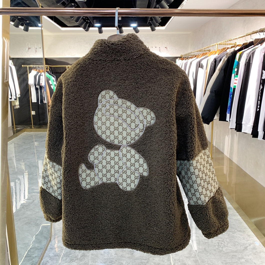 GG teddy sherpa zip up