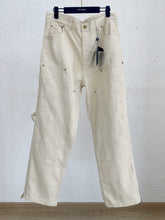 Load image into Gallery viewer, Monogram cream embossed denim set
