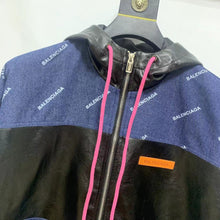 Load image into Gallery viewer, Bb denim half windbreaker
