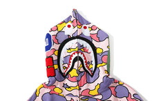 Load image into Gallery viewer, Bape pink and purple full zip hoodie
