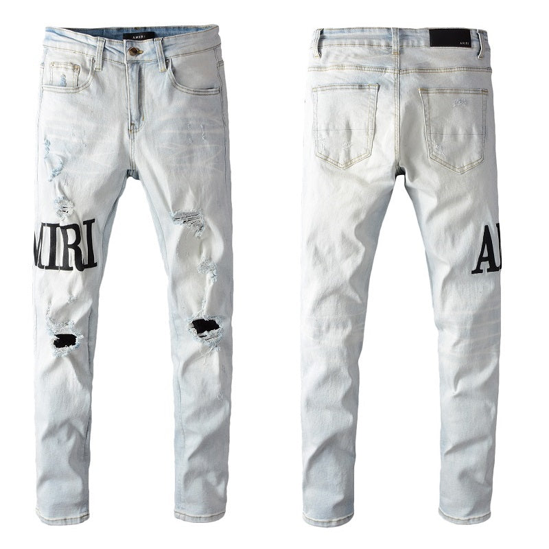 AMIRI WORD DENIM BLUE