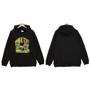 RHUDE OVERSIZE BLACK HOODIE p103