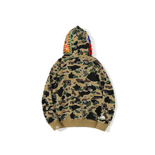 Load image into Gallery viewer, Bape classic camo full zip hoodie
