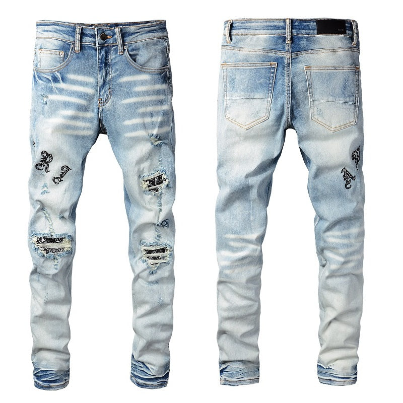 Amiri script word denim