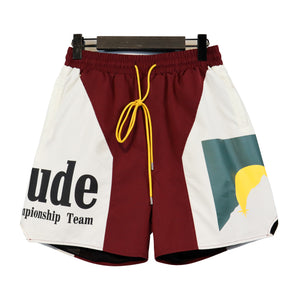 RHUDE PANEL LOGO SHORT p70