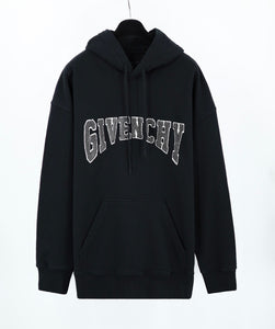 Givenchy furry letter hoodie