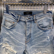 Load image into Gallery viewer, White studded denim
