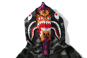 Bape double hoodie full zip