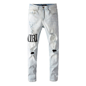 AMIRI WORD DENIM BLUE