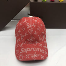 Load image into Gallery viewer, Monogram denim cap
