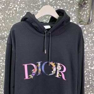 Dior flower logo hoodie