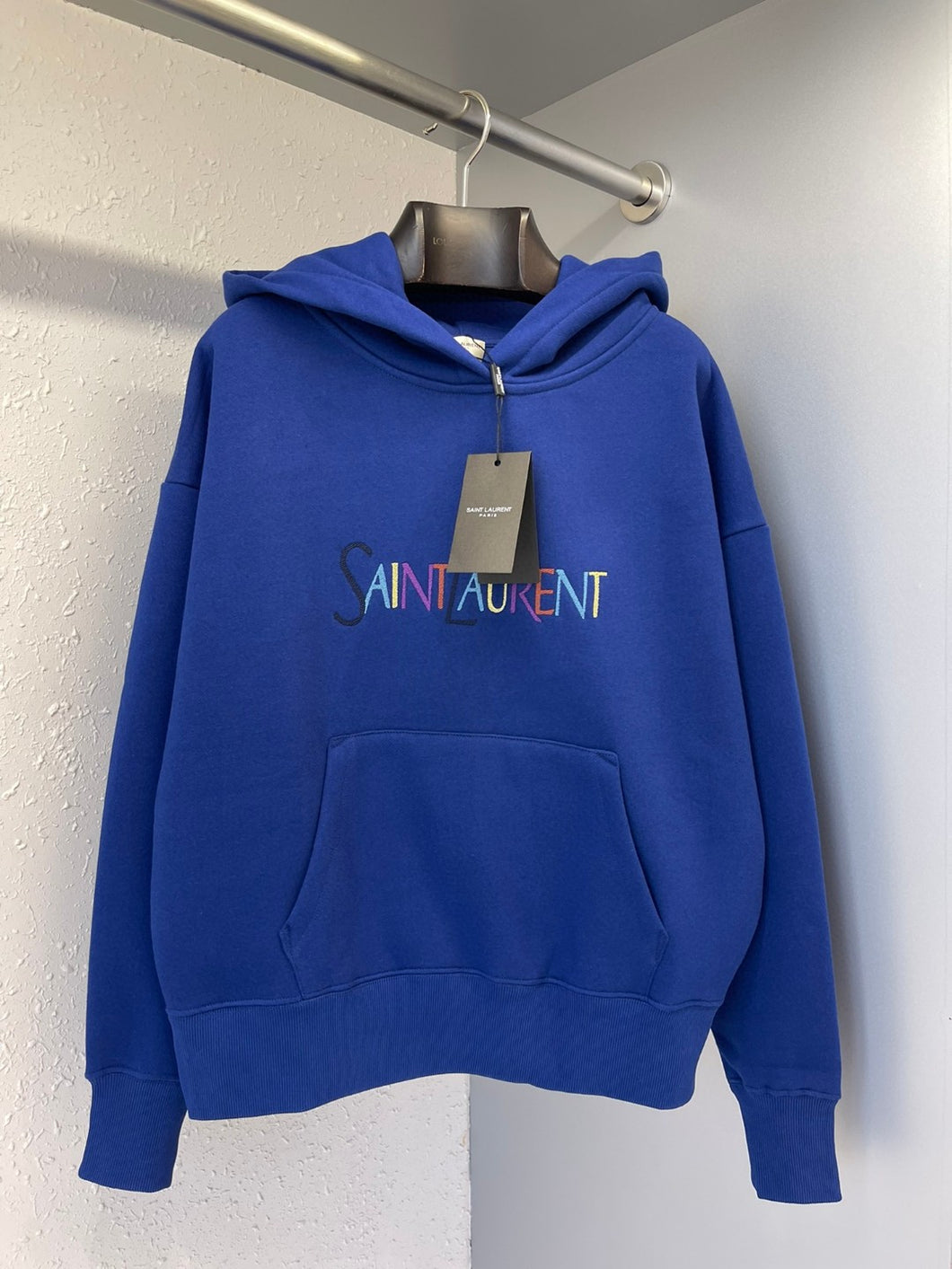 Saint Laurent royal blue hoodie