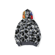 Load image into Gallery viewer, Bape gray full zip hoodie
