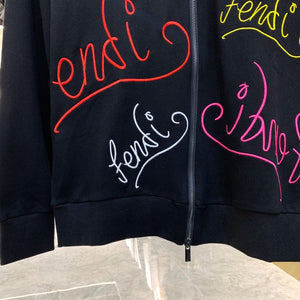 FF script embroidery hoodie