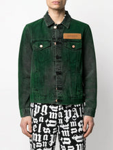 Load image into Gallery viewer, Palm green denim jacket
