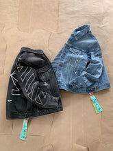 Load image into Gallery viewer, OFF denim yarn denim jacket
