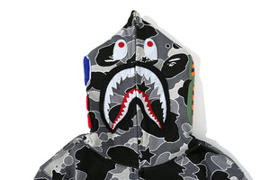 Bape gray full zip hoodie