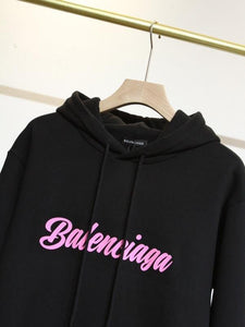 BB pink writing hoodie