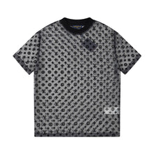 Load image into Gallery viewer, Monogram mesh black shirt
