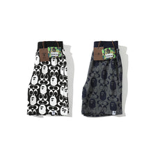 Load image into Gallery viewer, Bape black and white hoodie short set
