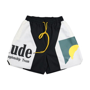 RHUDE PANEL LOGO SHORT p70