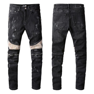 Black cowboy denim