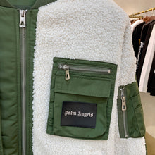 Load image into Gallery viewer, Palm half sherpa bomber
