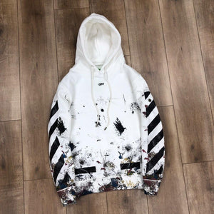 OFF splatter hoodie