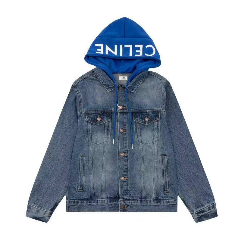 Celine denim jacket hoody