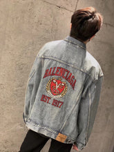 Load image into Gallery viewer, BB crest denim embroidered denim jacket
